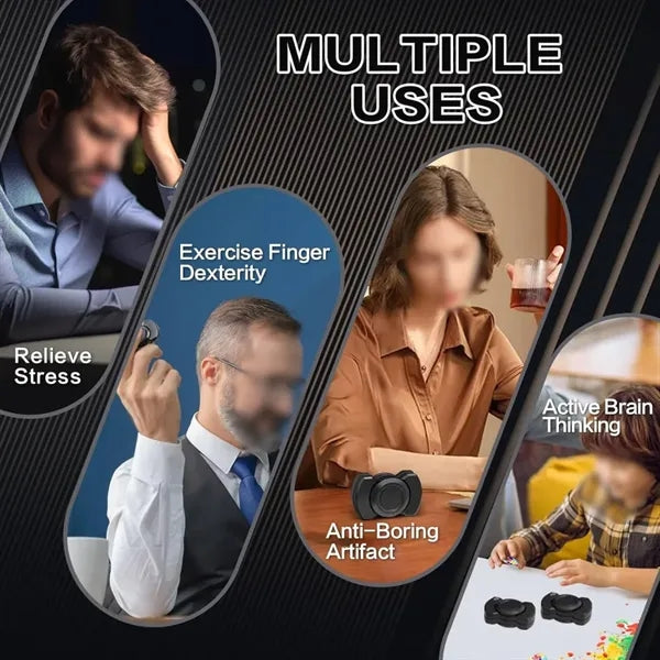 Portable mini hand stress relief spinning top fidget toys