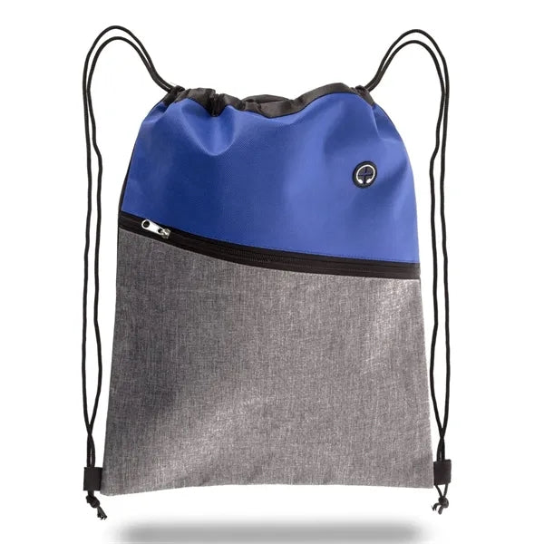 Two Tone Drawstring Cinch Bag 300D / 80 GSM