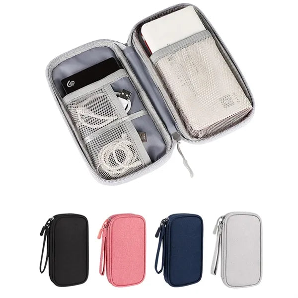 Tech Electronics Cord Cable Organizer Pouch Bag