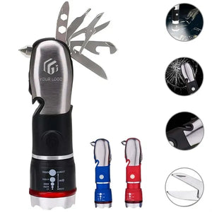 Multitool Emergency Car Window Breaker Knife Flashlight