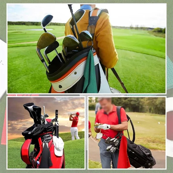 Custom premium men dad husband gifts golf towel with clip