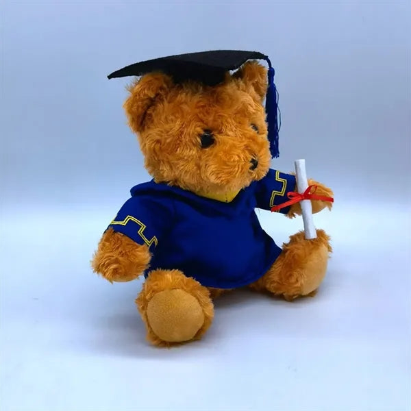 10" Soft Comfortable Plush Cap Gown Graduation Teddy Bear