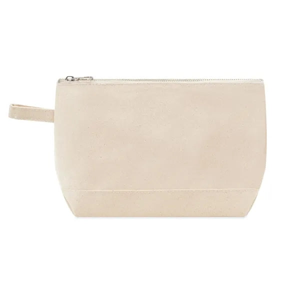 Cotton Cosmetic Pouch ( 11"W x 7"H x 3" )