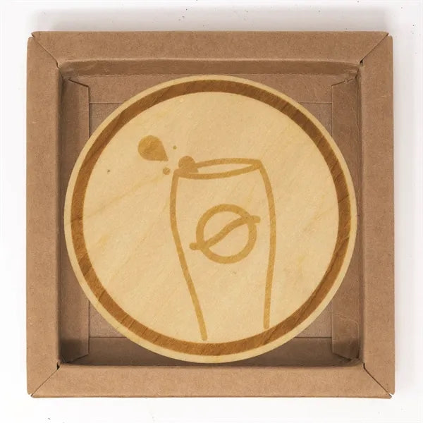 Round Wood Coasters