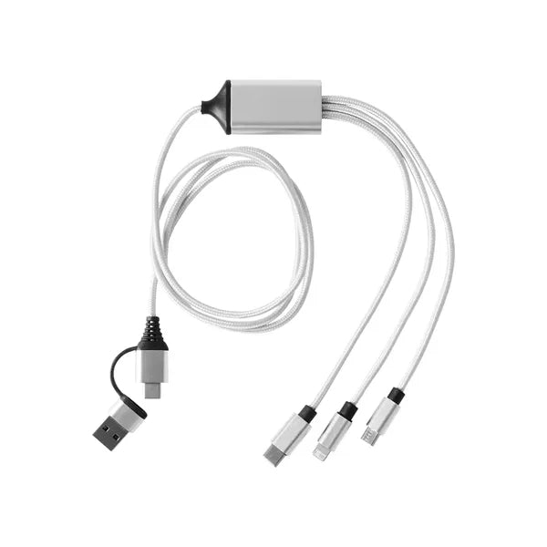 3-in-1 Charging Cable with Dual Input