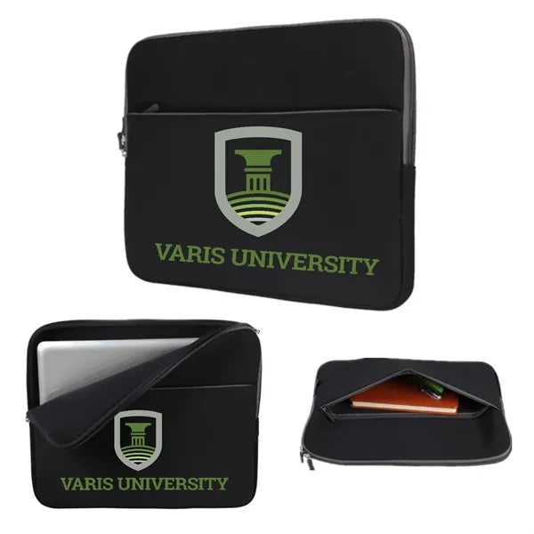 Full Sublimation Laptop Sleeve with Zip Closure and Zipped