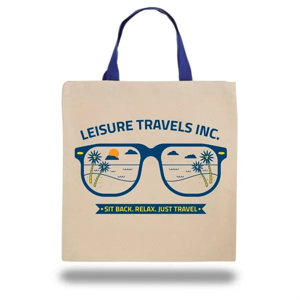 10 oz Cotton Canvas Tote Bag - 14"W x14"H x 12"Handle
