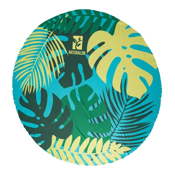 Round Subli-Sheared Velour Beach Towel (60" Diameter)