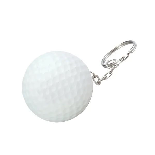 Golf Ball Shape Stress Reliever Keychain