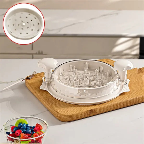 Chicken Shredder with Transparent Lid, Non-Slip Design and D