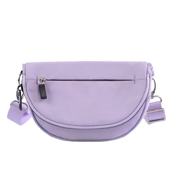 Foldable Multi-Pocket Waterproof Semicircle Crossbody Bag