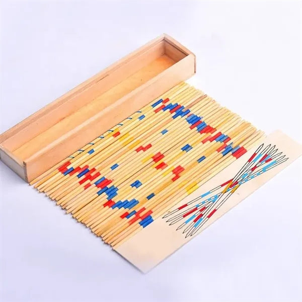 Classic Wooden Pick Up Sticks Game