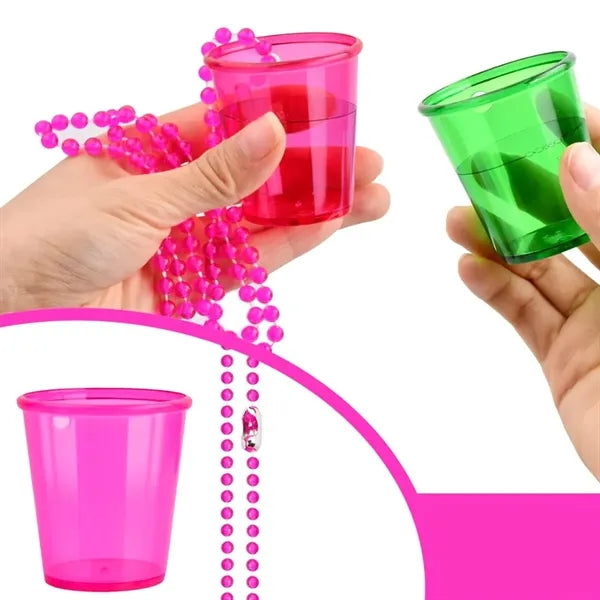 Colorful Beaded Necklace Mini Cups