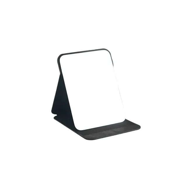 Foldable Adjustable Stand Wide View PU Leather Makeup Mirror