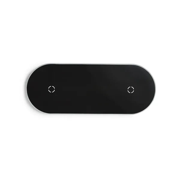 Light-Up-Your-Logo Duo Wireless Charging Pads