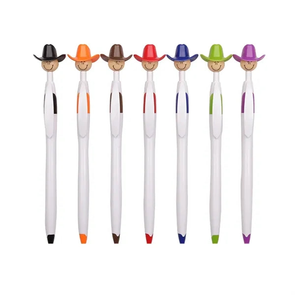 Fine Tip Fun Character Smooth Ink Cowboy Hat Smiley Pens