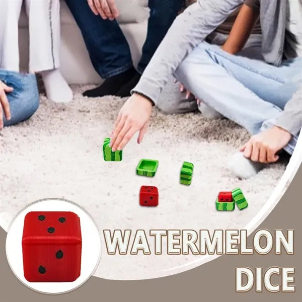 Creative watermelon dice