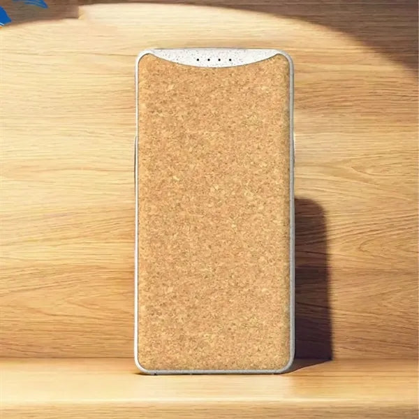 10000Ma Eco-Friendly Cork Finish Solar Power Bank