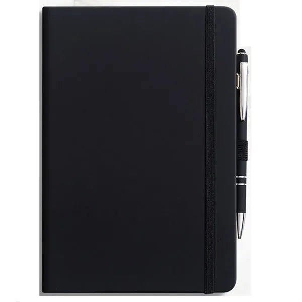 A5 PU Leather Lined Journal Notebook with Pen