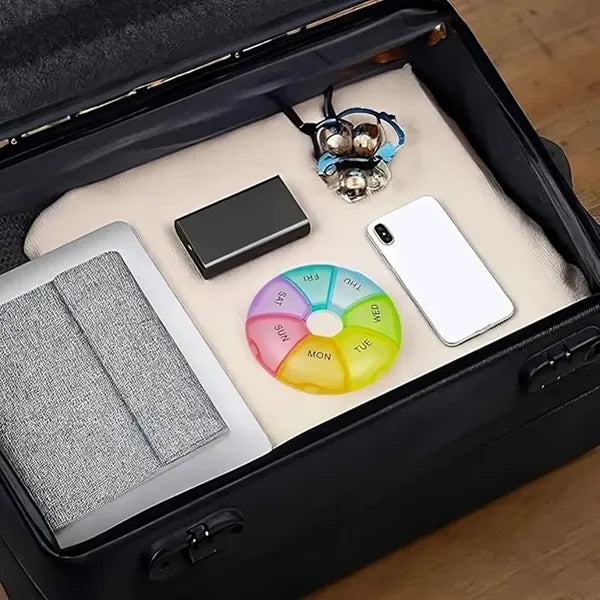 7 Day Weekly Portable Pill Box for Travel