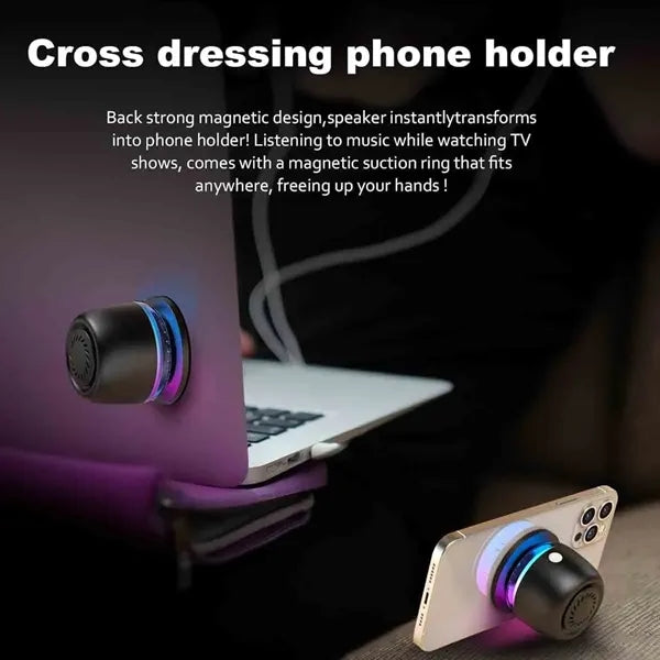 Magnetic Bluetooth Speaker with RGB Light