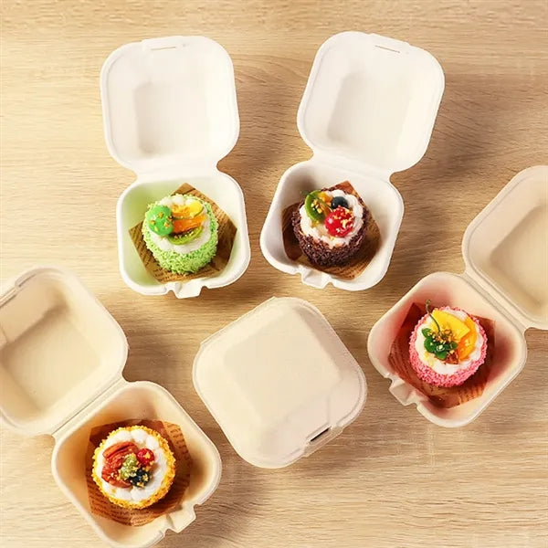 Eco-Friendly cake hamburger packaging box takeout container