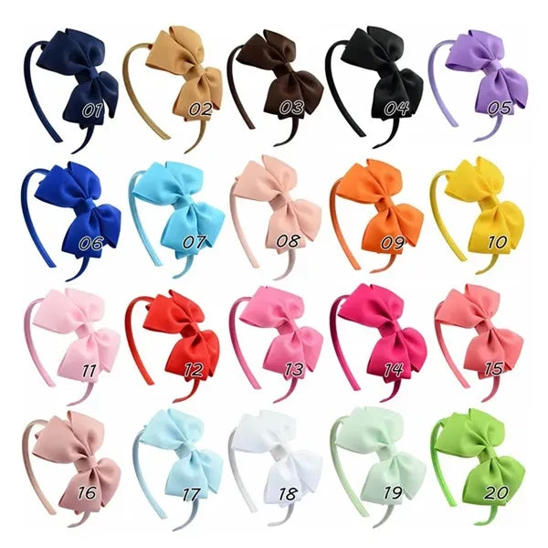 Girl's Fashion Pure Color Bowknot Headband