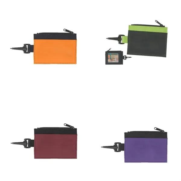 Zipper and Clip ID Holder