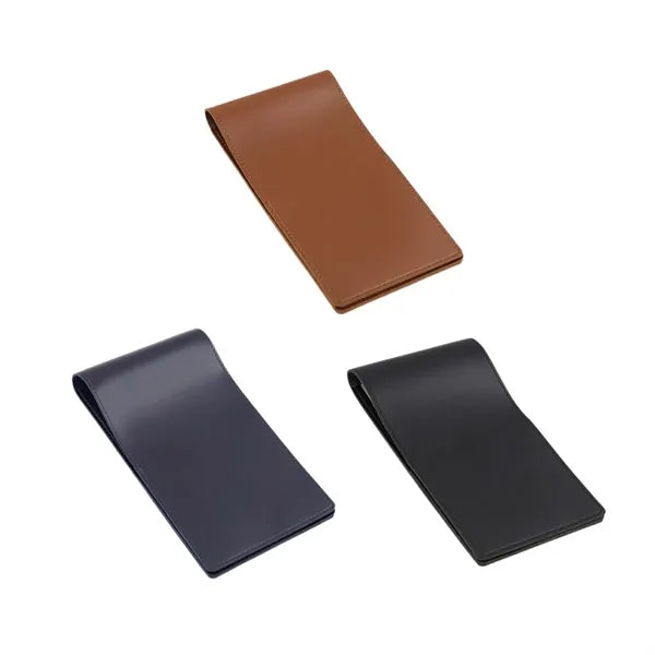 PU Leather Golf Scorebook With Built-In Paper Clip