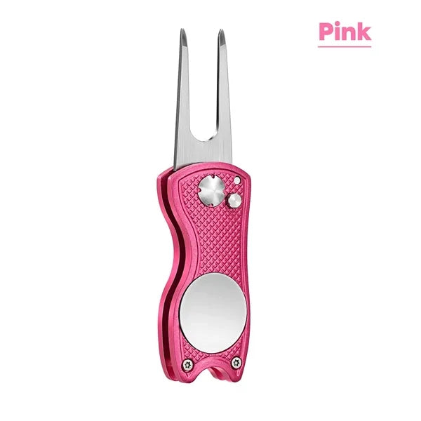 All Metal Foldable Golf Divot Tool