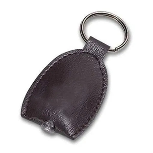 Leather Keychain W/ LED Light