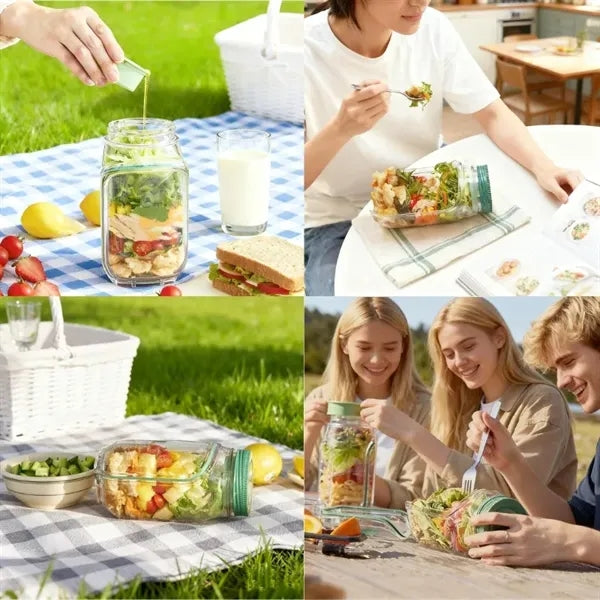 Salad Jar with Side Opening