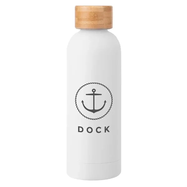 17 Oz. Blair Recycled Stainless Steel Bottle With Bamboo Lid