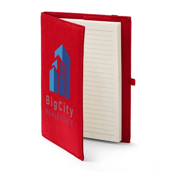 Felt Cover With Refillable Journal Notebook 6.5" X 8.7"