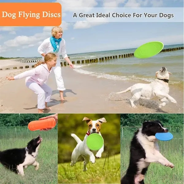 Durable Rubber Dog Toy Disc