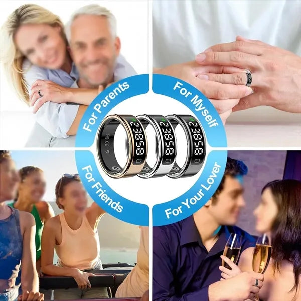 Waterproof health tracker sleep monitor fitness smart ring