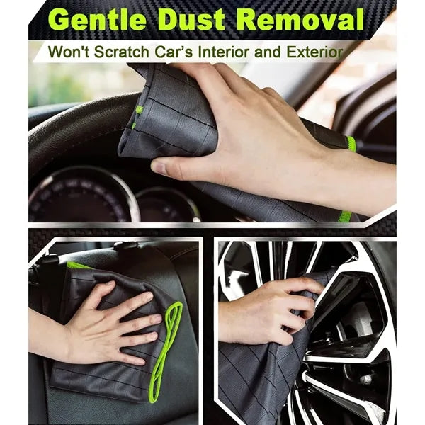 Streak-free Carbon Microfiber Cleaning Towel Cloth