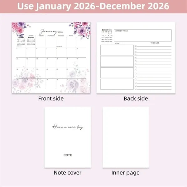 2026 Desktop Small Flip Calendar