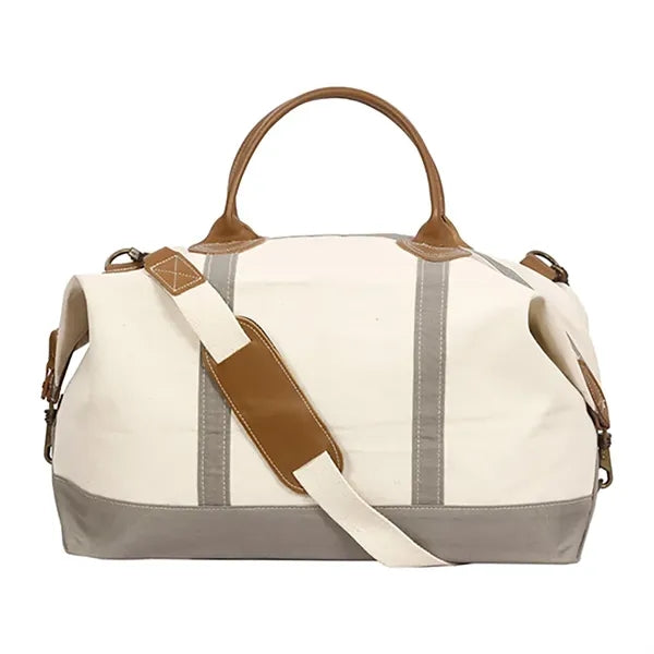 Tag&Crew Weekender Signature Duffle 20Oz Cotton Canvas Bag