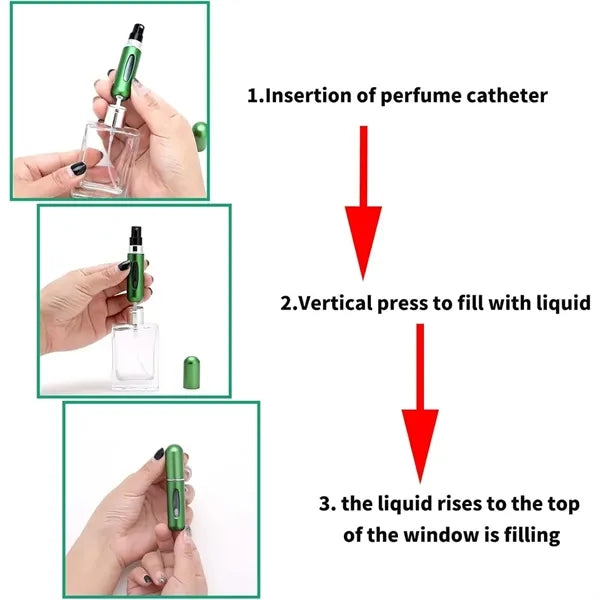 5ml Refillable Perfume Spray Bottles for Outdoor and Traveli