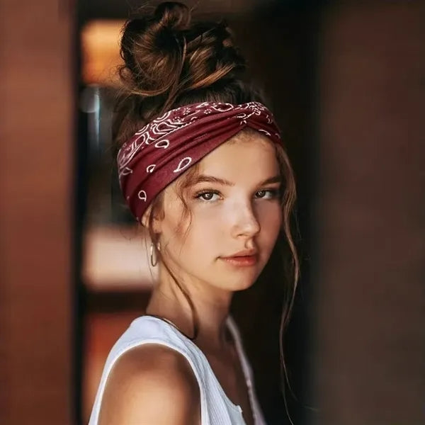 Paisley Print Headbands Criss