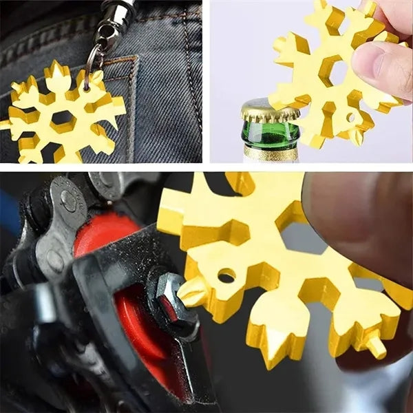 18 in 1 Stainless Snowflake Multi Tool