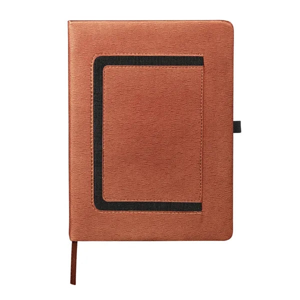 Leeman Roma Journal With Horizontal Phone Pocket 7.5" X 9...