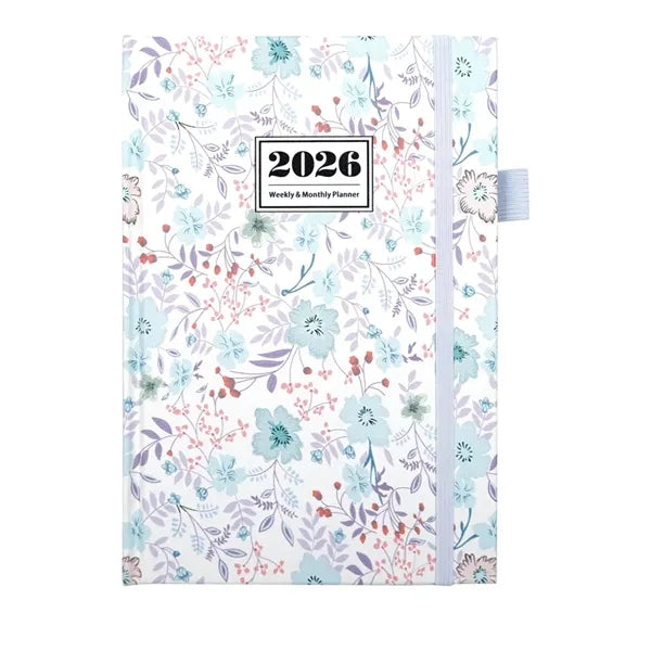 2026 Full Printing A5 PU Planner Journals with Pen Loop