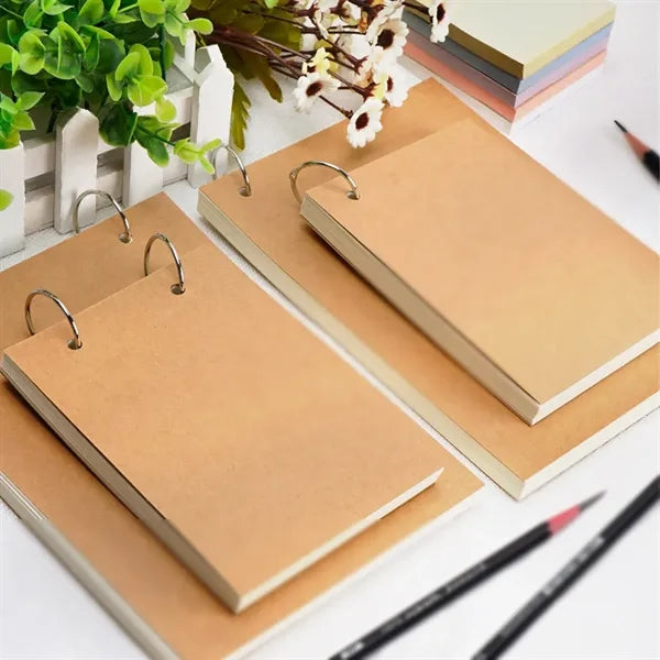Blank sketch book pad memo notepads diary spiral notebook