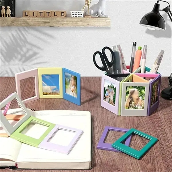 Customizable colorful creative fridge magnetic photo frame