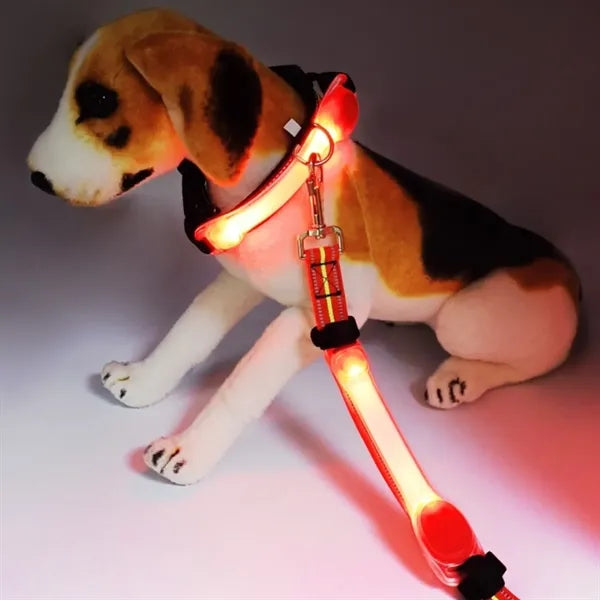 Pet safety noctilucence flash signal luminous warning strap