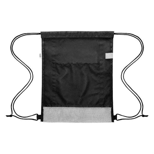 Game Time rPET Reflective Drawstring Bag