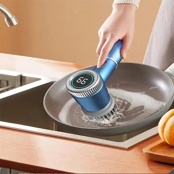 Electric Wireless Charging Kitchen Dishwashing Brush