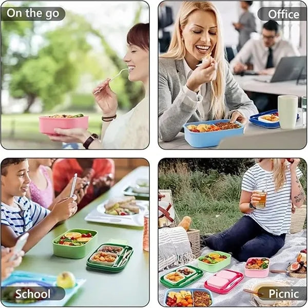 Large Capacity Bento Lunch Box with 5 Compartments